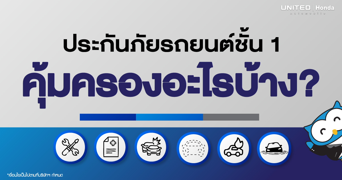 ทำความเข้าใจก่อนซื้อ ประกันภัยรถยนต์ชั้น 1