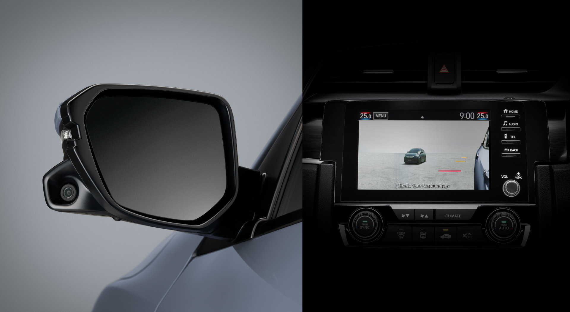 Honda LaneWatch ระบบแสดงภาพมุมอับสายตาขณะเปลี่ยนเลน ที่ช่วยลดจุดบอดในการมองเห็นของกระจกมองข้างด้านซ้าย โดยใช้กล้องจับภาพและแสดงผลอ่านหน้าจอขนาด 7 นิ้ว เพื่อการมองเห็นที่ไร้มุมอับ ให้ความปลอดภัยในการขับขี่