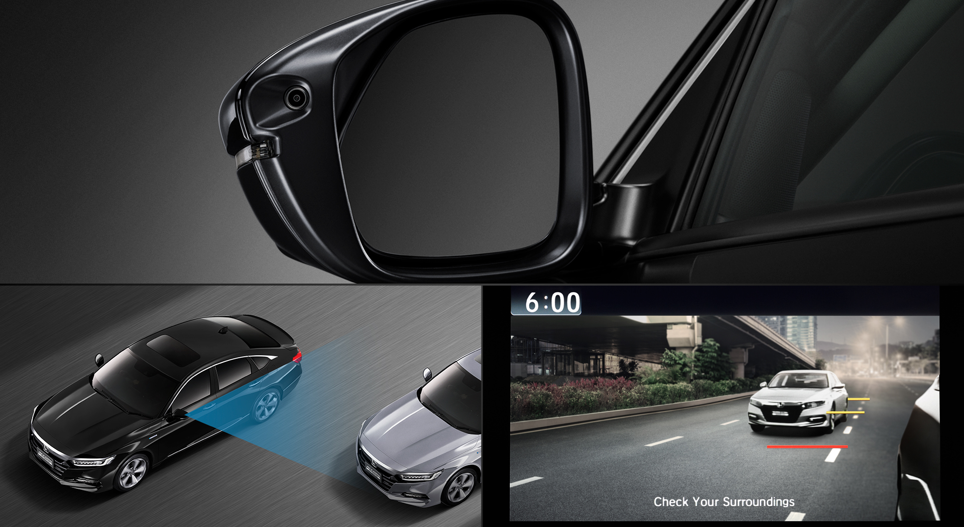 Honda LaneWatch ระบบแสดงภาพมุมอับสายตาขณะเปลี่ยนเลน ลดจุดบอดการมองกระจกมองข้างด้านซ้าย