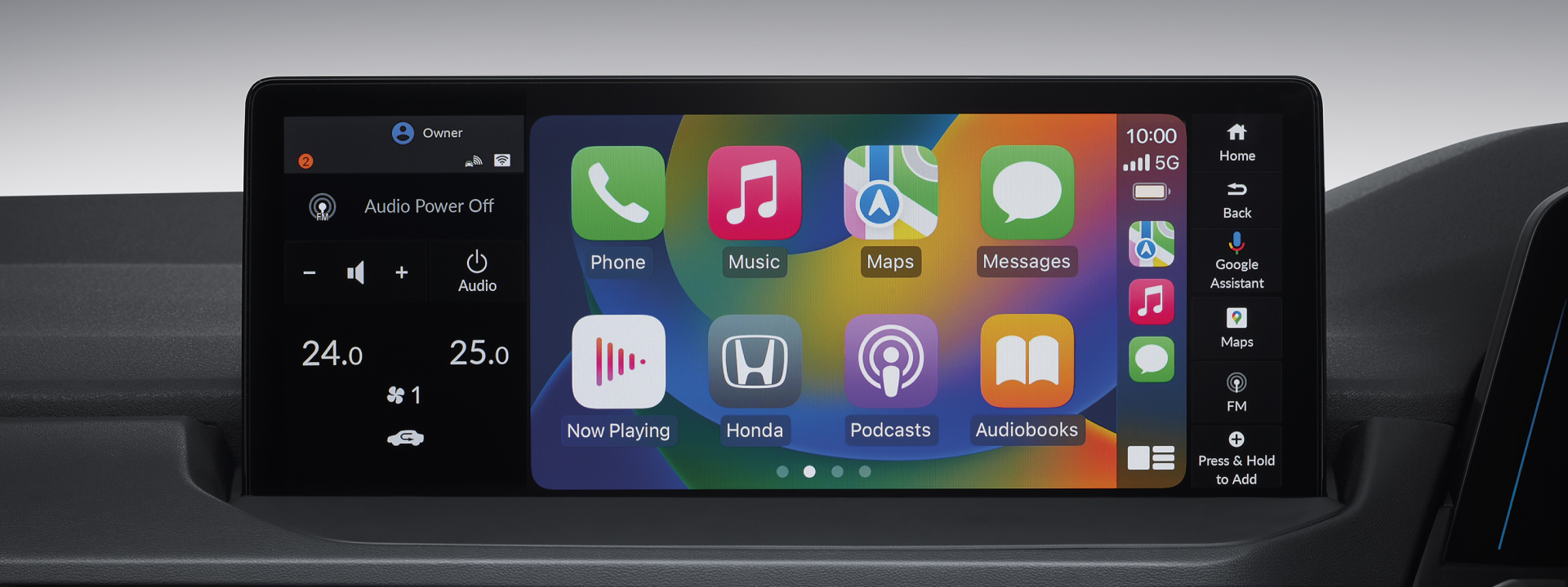 ระบบเครื่องเสียงหน้าจอสัมผัส ขนาด 12.3 นิ้ว แบบ Advanced Touch รองรับ Apple CarPlay และ Android Auto แบบไร้สาย